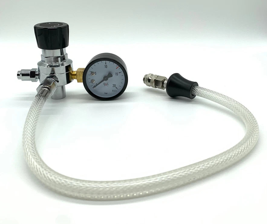 Universal Pressure Regulator Set - Adapter & Hose for cream charger cannisters